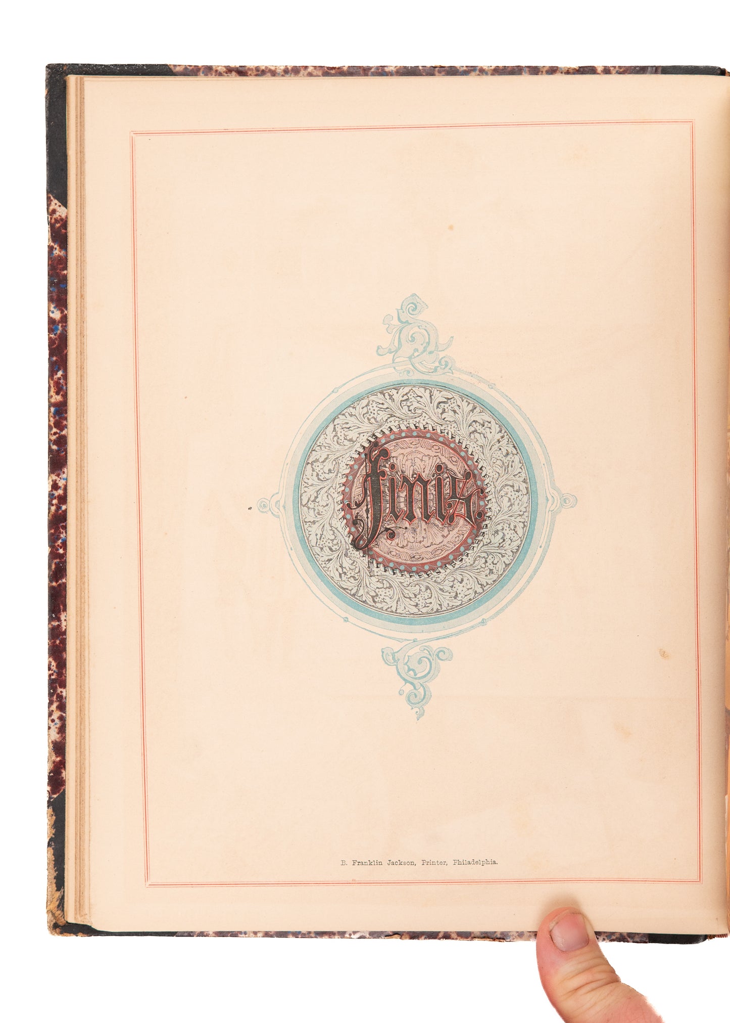 1858 GEORGE WASHINGTON. Rare Illuminated Imprint of his "Farewell Address" in a Period Sammelband.