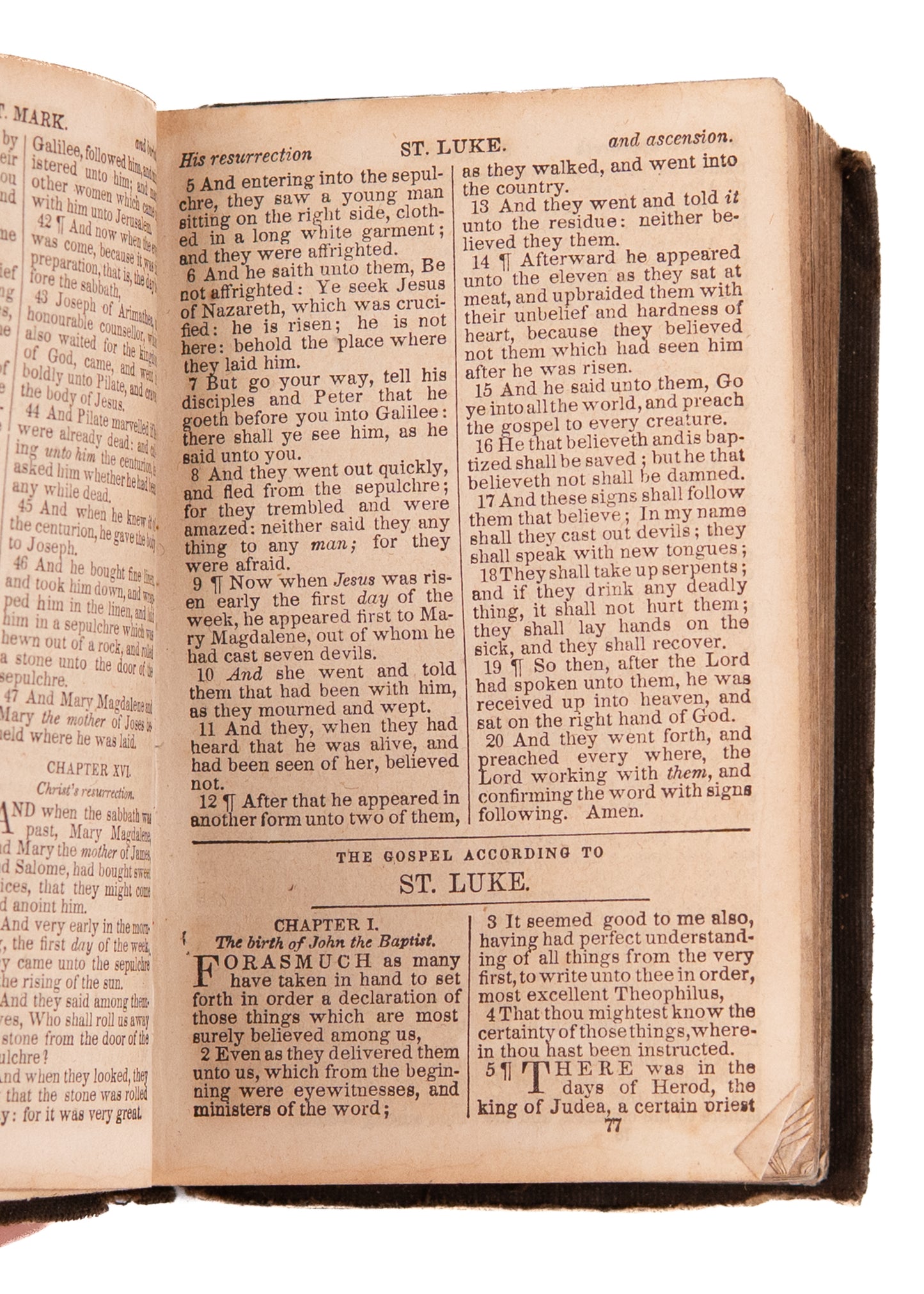1854 RARE PRE-YMCA BIBLE. Presentation Copy from Young Men's Bible Society of Cincinnati.