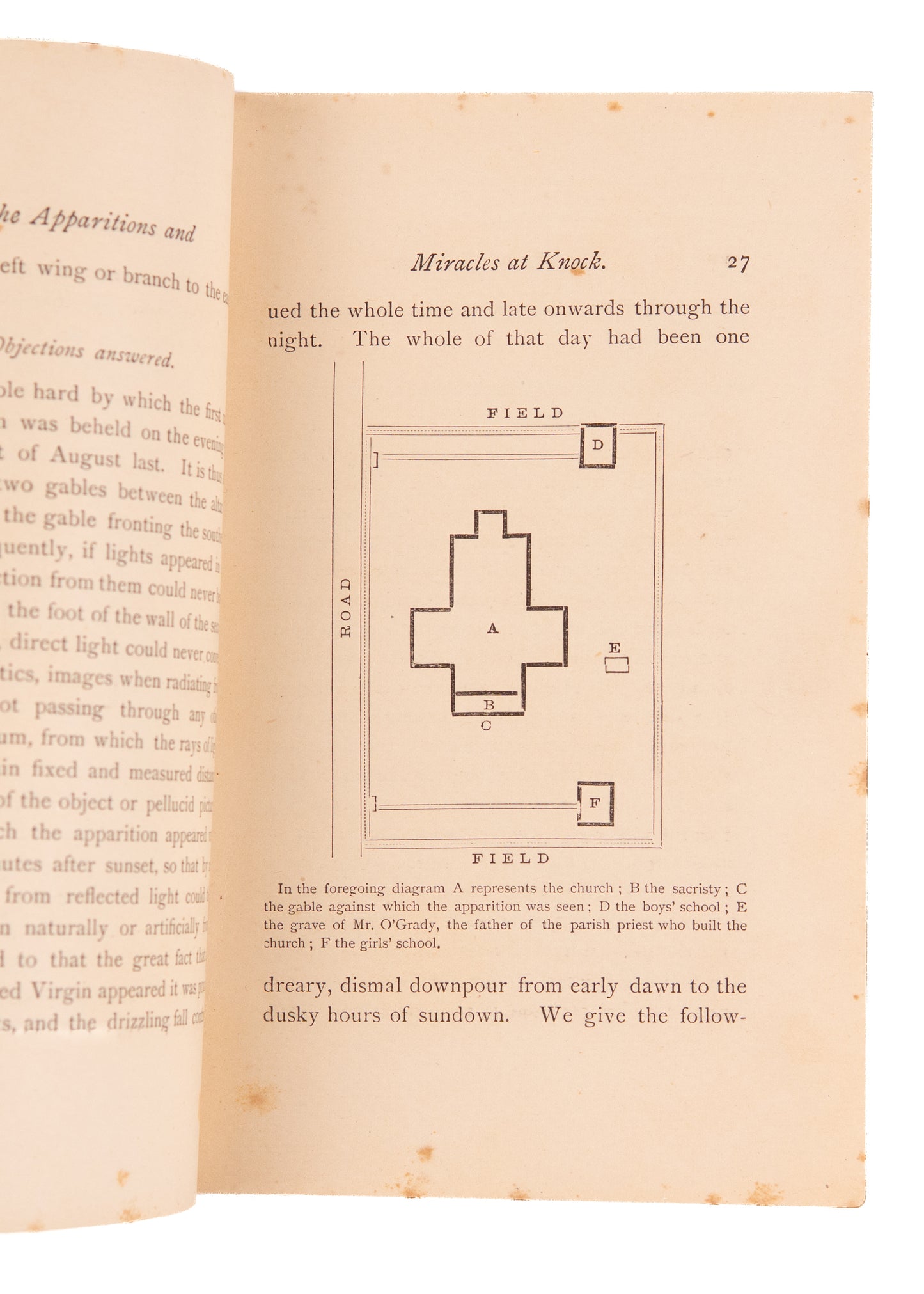 1880 APPARITIONS & MIRACLES. Apparitions and Miracles at Knock Ireland with Depositions & Eye-Witness Accounts.
