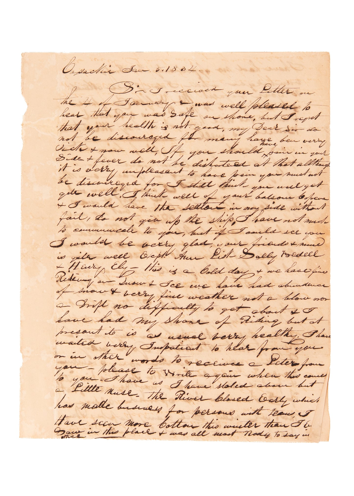 1830-1835 FLORIDA AN INVALIDS PARADISE. Correspondence of a Florida Invalid, Seminole War, Cholera, &c.