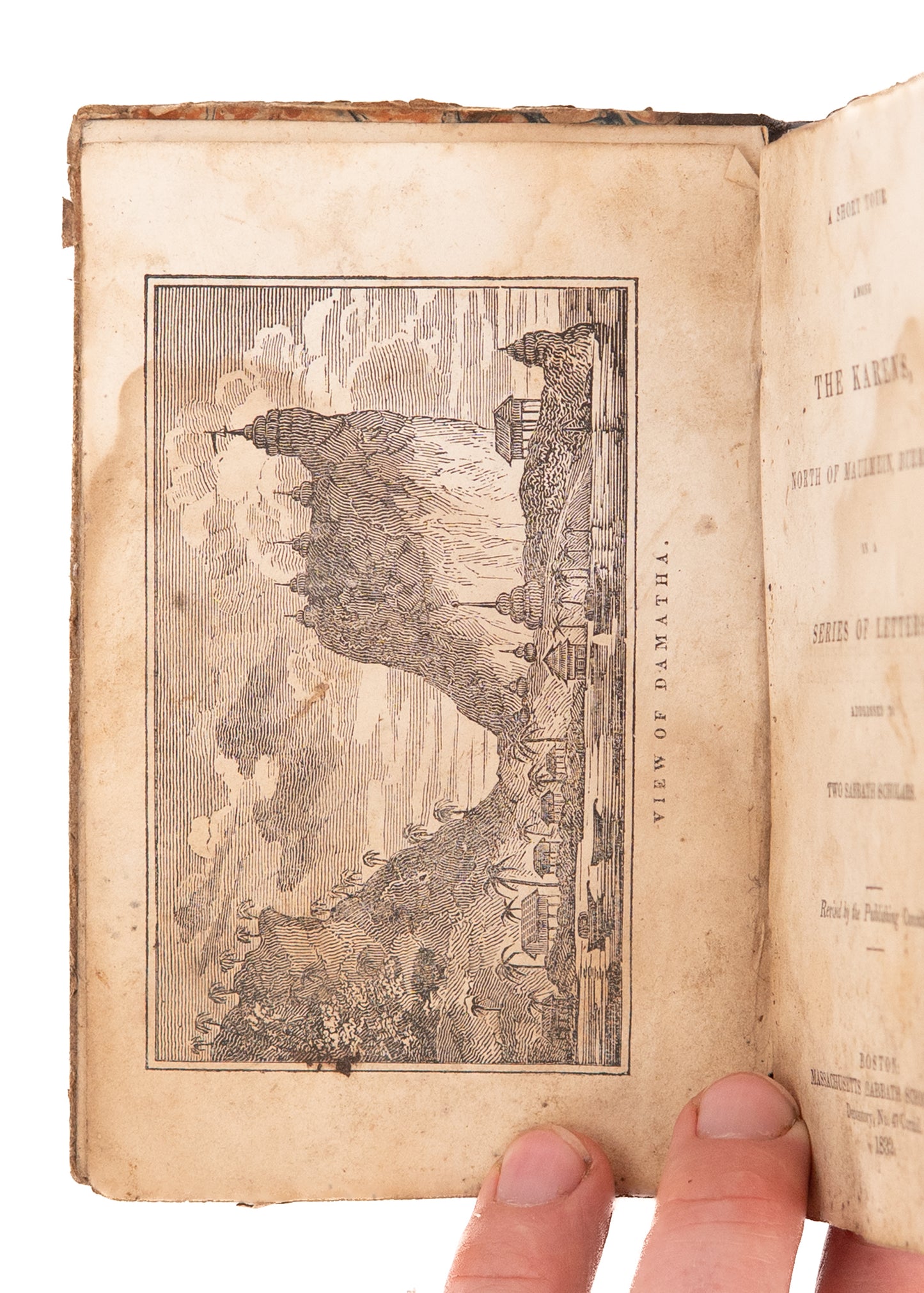 1832 ANONYMOUS. A Short Tour Among the Karens. Adoniram Judson & Early Burman Missions.