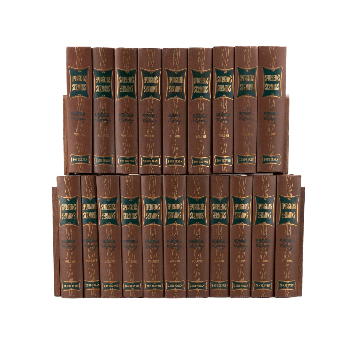 1960 CHARLES HADDON SPURGEON. Spurgeon's Sermons: Memorial Library 20 Volume Set.