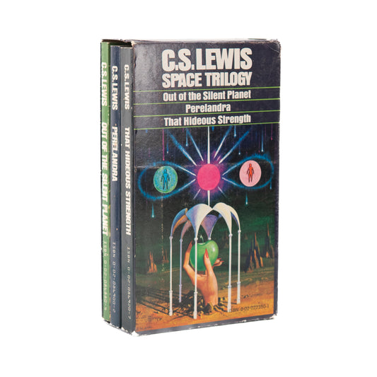 1965 C. S. LEWIS. Space Trilogy. Three Retro Sci-Fi Covers in Matching Slip-Case.