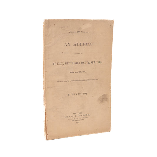 1861 JOHN JAY. The Great Conspiracy. Great Britain Fueling Slavery & Civil War to Destroy America.