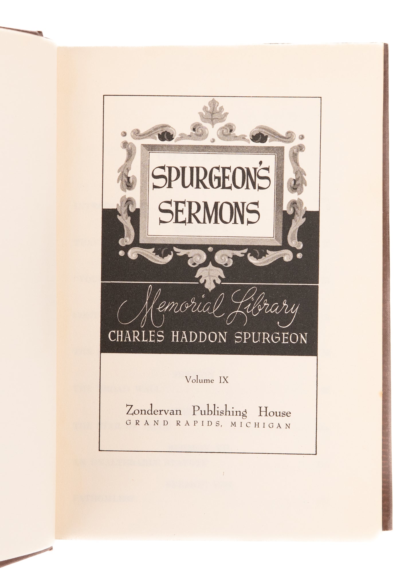 1960 CHARLES HADDON SPURGEON. Spurgeon's Sermons: Memorial Library 20 Volume Set.