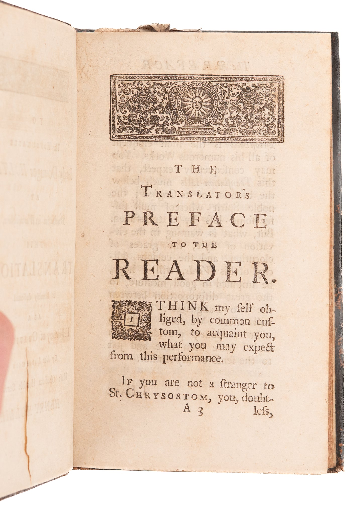 1728 ST. JOHN CHRYSOSTOM. Church Father on Being a Faithful Minister. Superb Period Marginal Notes.