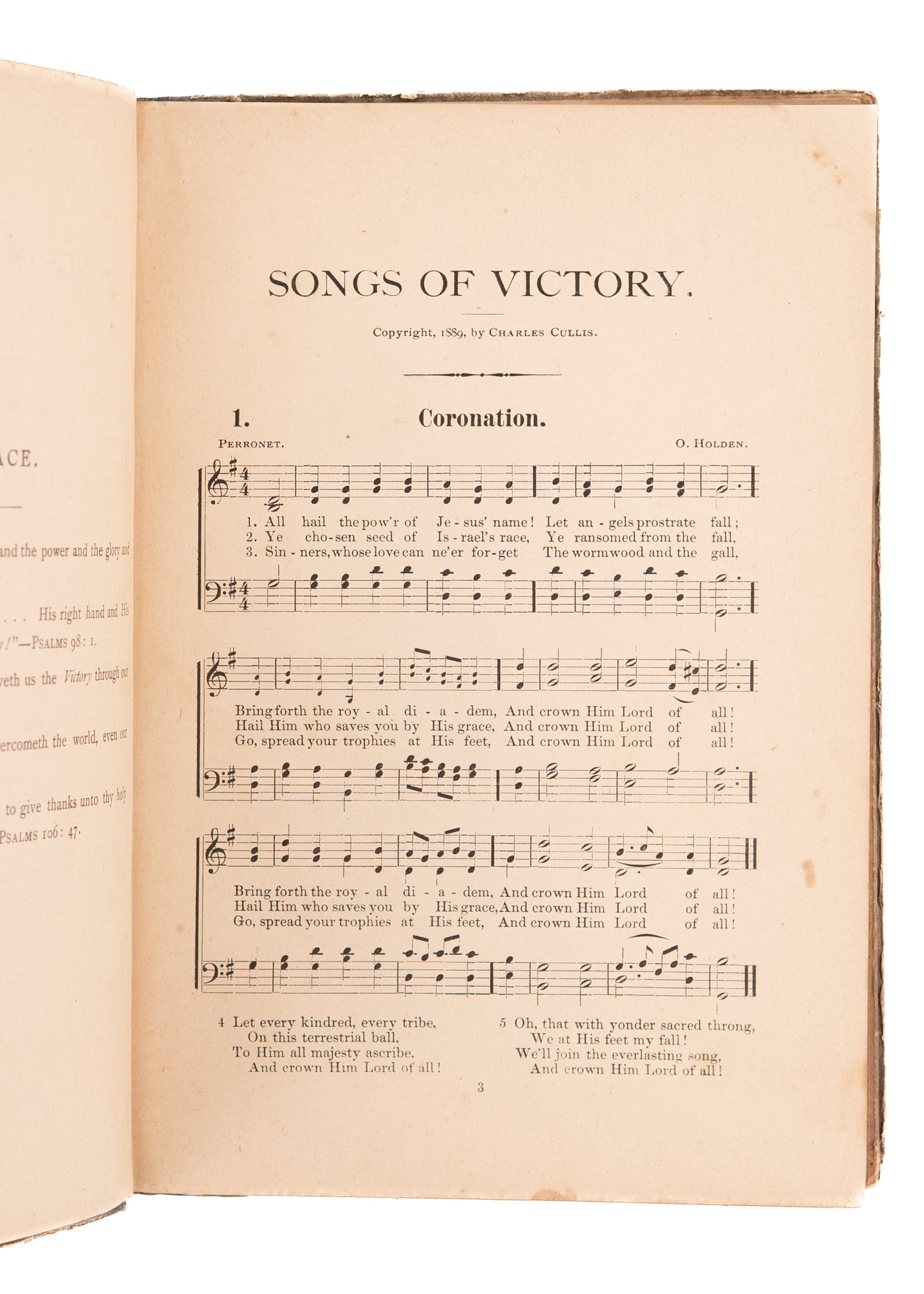 1889 CHARLES CULLIS. Signed. Songs of Victory. Rare Divine Healing Hymnal.