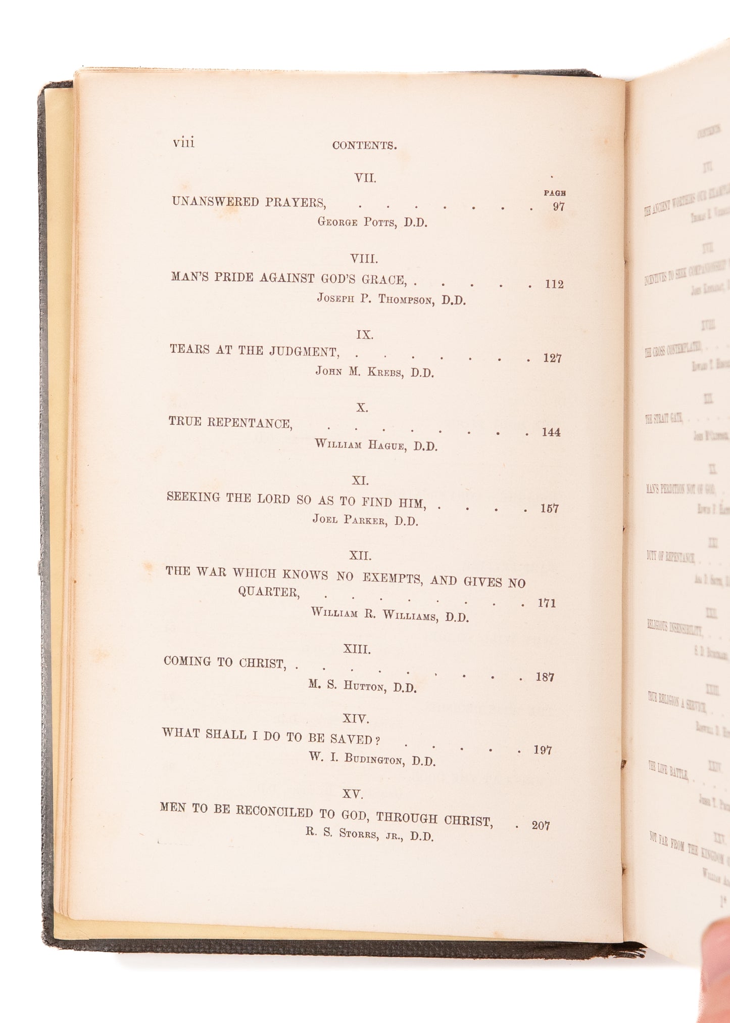 1858 PRAYER REVIVAL. The New York Pulpit in the Revival of 1858. Excellent Reading.