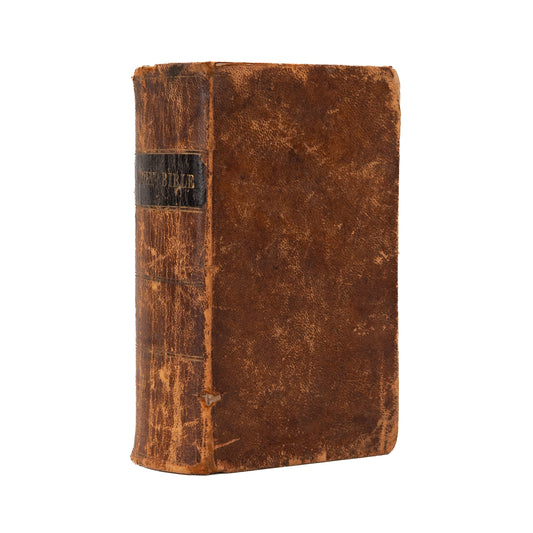 1863 CIVIL WAR BIBLE. Bible Belonging to the Quartermaster of the Wisconsin 30th Infantry. Excellent.