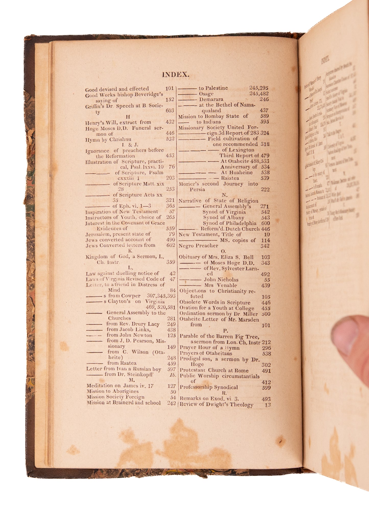 1820 VIRGINIA PRESBYTERIAN MAG. Revivals, Southern Presbyterians and Slavery, Native American Rights.
