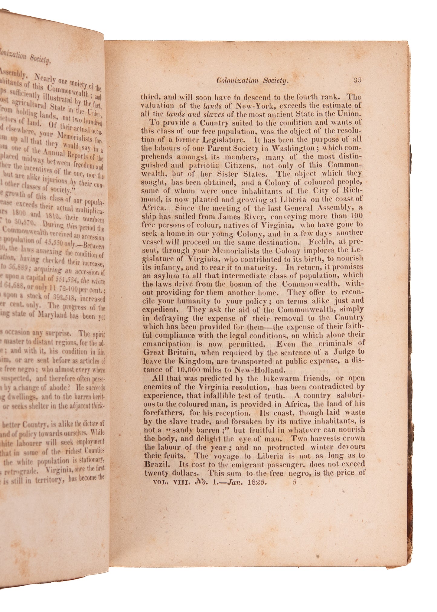 1825 VIRGINIA PRESBYTERIAN MAG. Revivalism, Southern Presbyterians and Slavery, Native Americans.