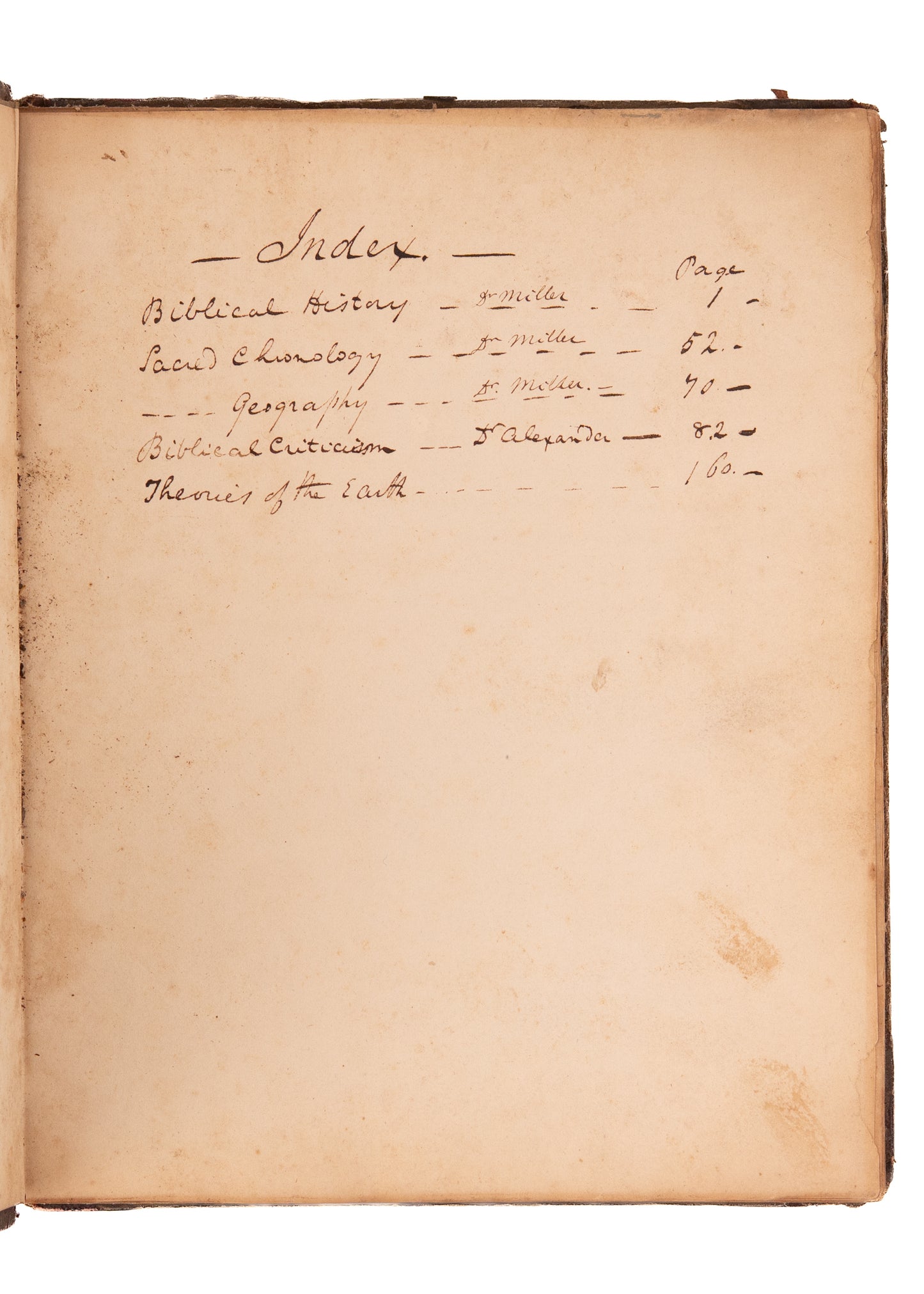 1815 PRINCETON REVIVAL. Lectures Notes of Samuel Miller and Archibald Alexander by Revival Leader.