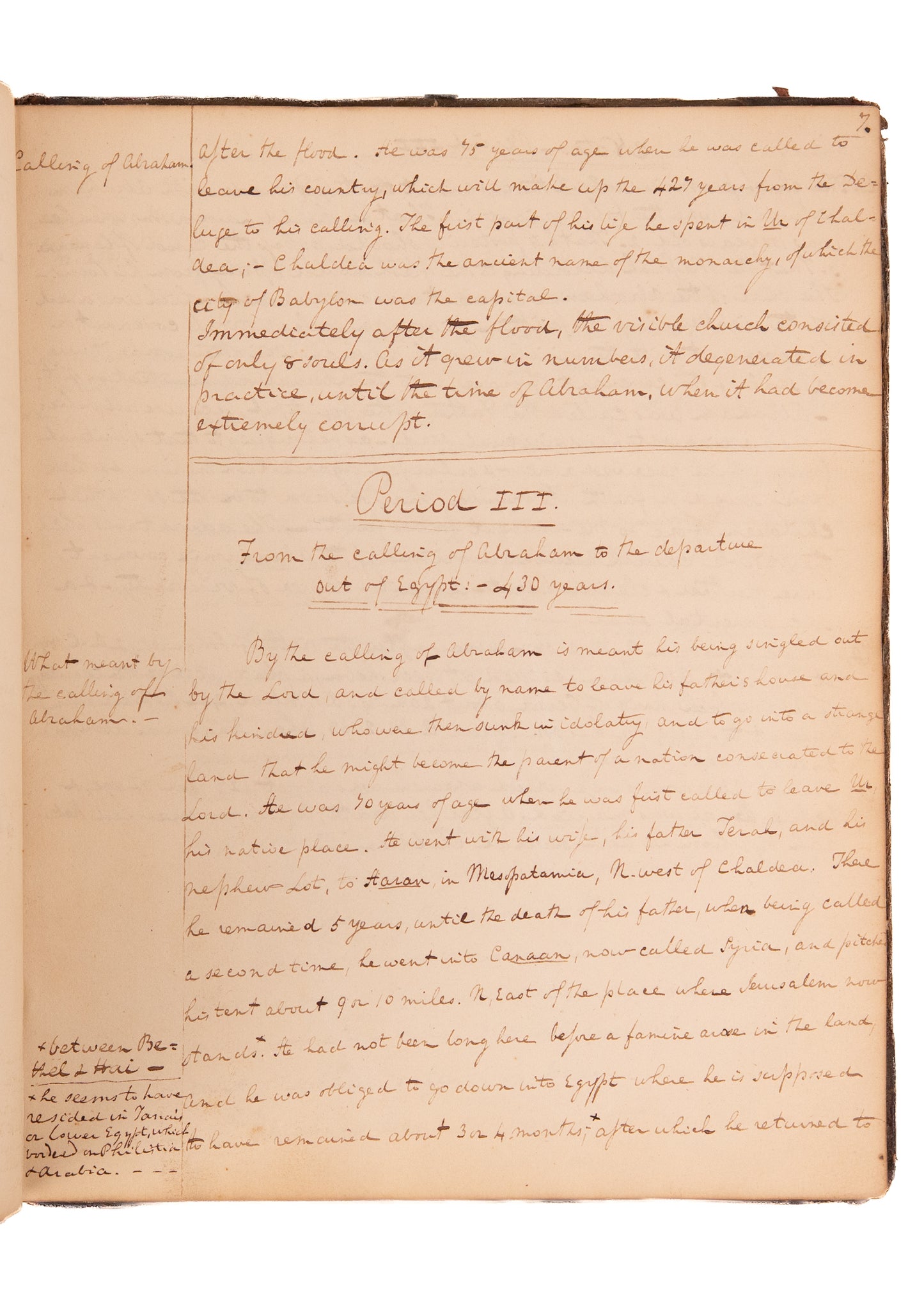 1815 PRINCETON REVIVAL. Lectures Notes of Samuel Miller and Archibald Alexander by Revival Leader.