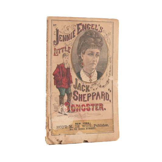 1873 JENNIE ENGEL'S SONGSTER. Immigrant, Romance, and Bawdy Songs. Rare.