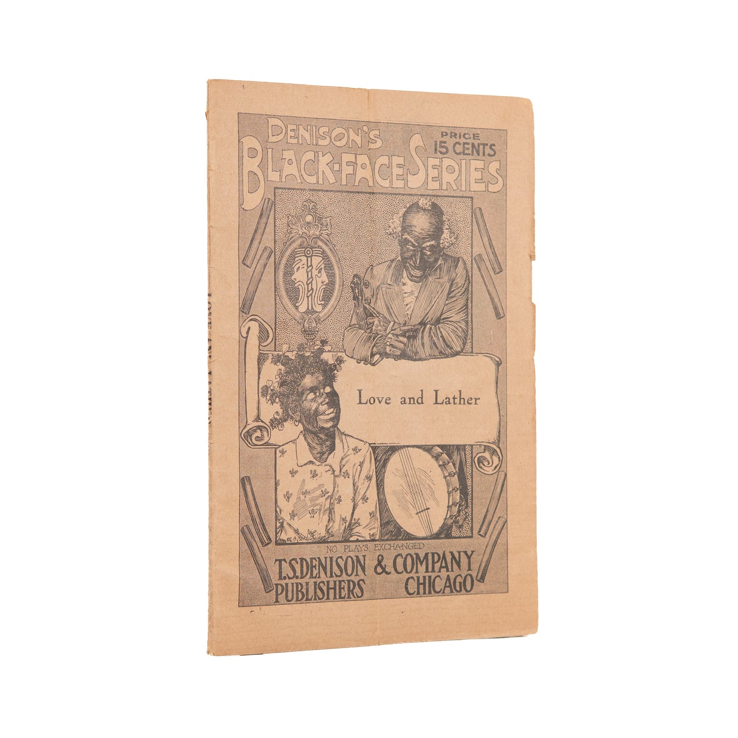 c. 1900 BLACK-FACE FARCE.Love and Lather: A Negro Farce in One Act - Minstrels.