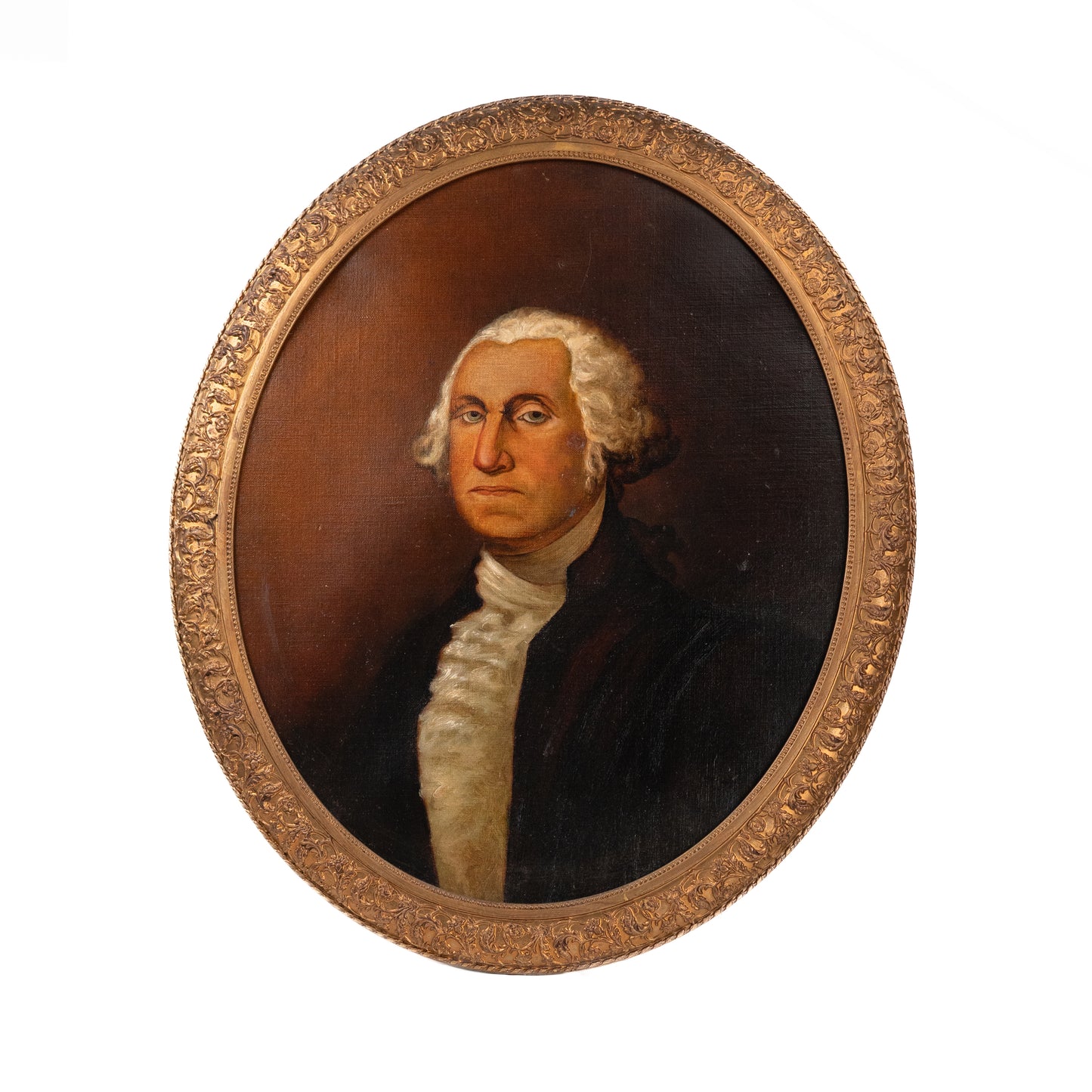 1865 GEORGE WASHINGTON. Quality Mid-19th Century Oil on Canvas. After Gilbert Stuart