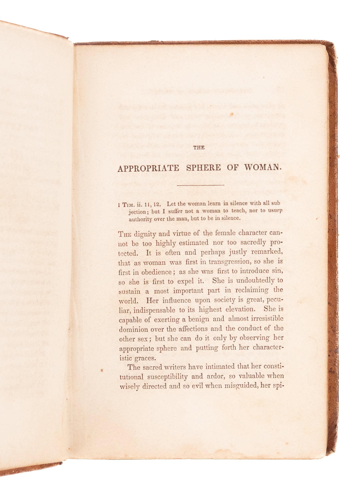 1844 WINSLOW & SANDFORD. Woman as She Should Be & Woman in her Social Domestic Character.