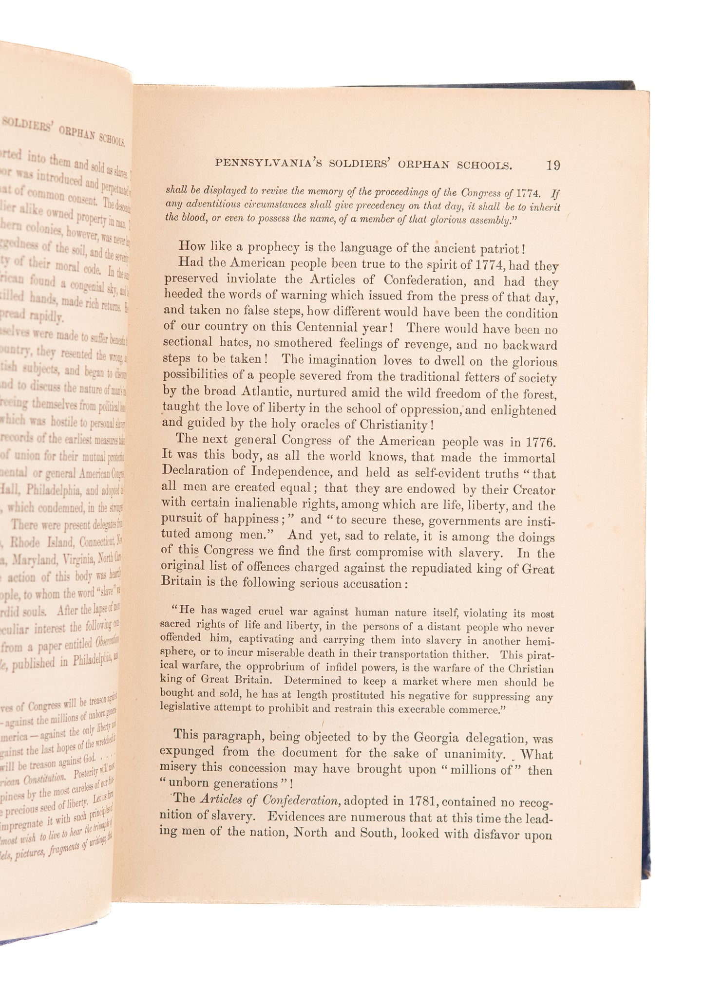 1877 JAMES LAUGHERY PAUL. The Orphan Epidemic after the Civil War in Pennsylvania.