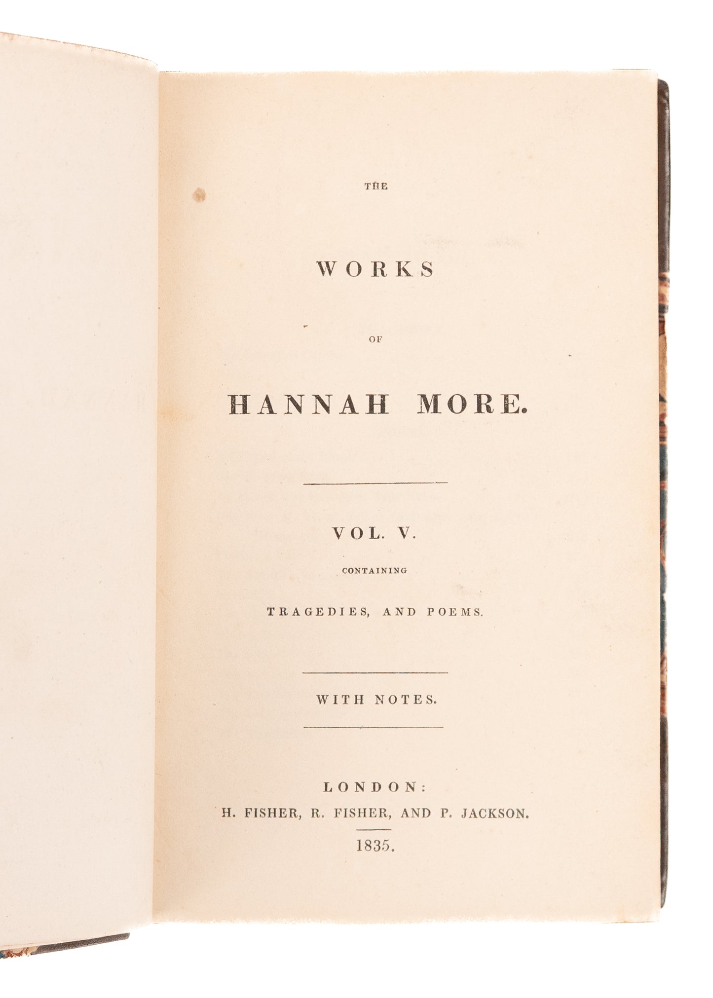 1835 HANNAH MORE. Anti-Slavery Works of Hannah More. Volumes 1-6. A Superb Set.