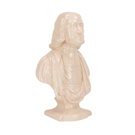 1830 JOHN WESLEY. Rare Staffordshire Plain Pearlware Bust of the Founder of Methodism.