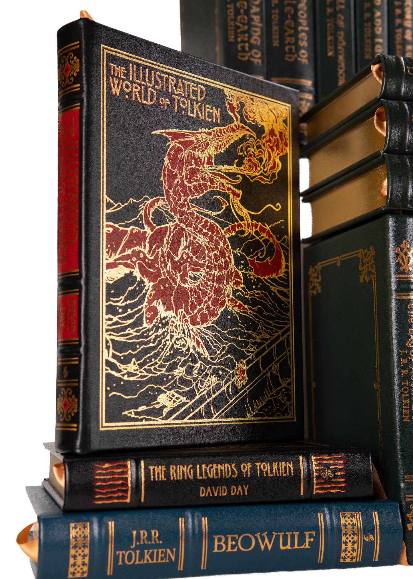 J. R. R. TOLKIEN. 37 Volumes in Full Leather by Easton Press - Many Out of Print. A Tolkien Lover's Delight.