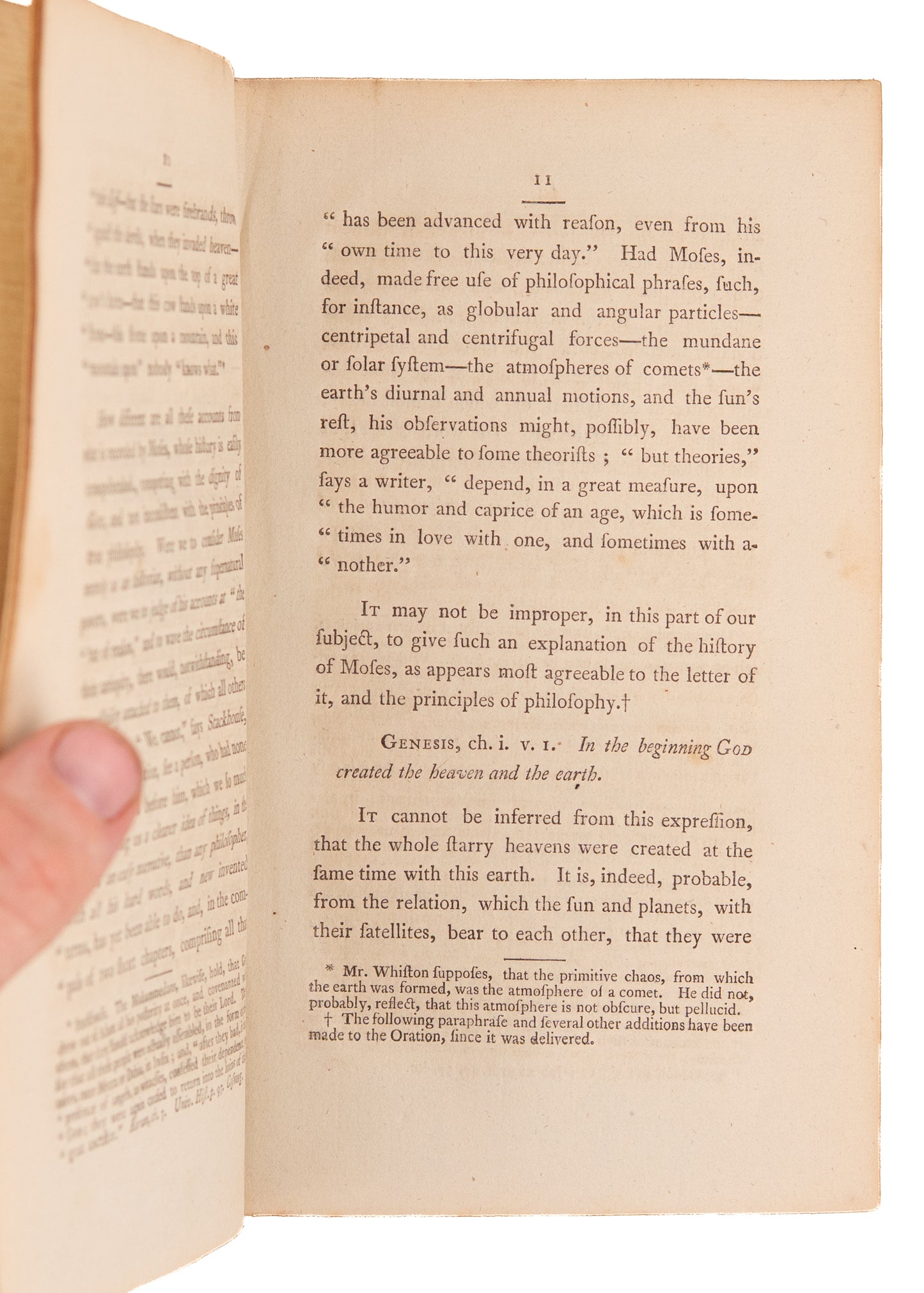 1798-1804 EBENEZER GRANT MARSH. Early Defense of Literal Creation Account as Science. Family Provenance.