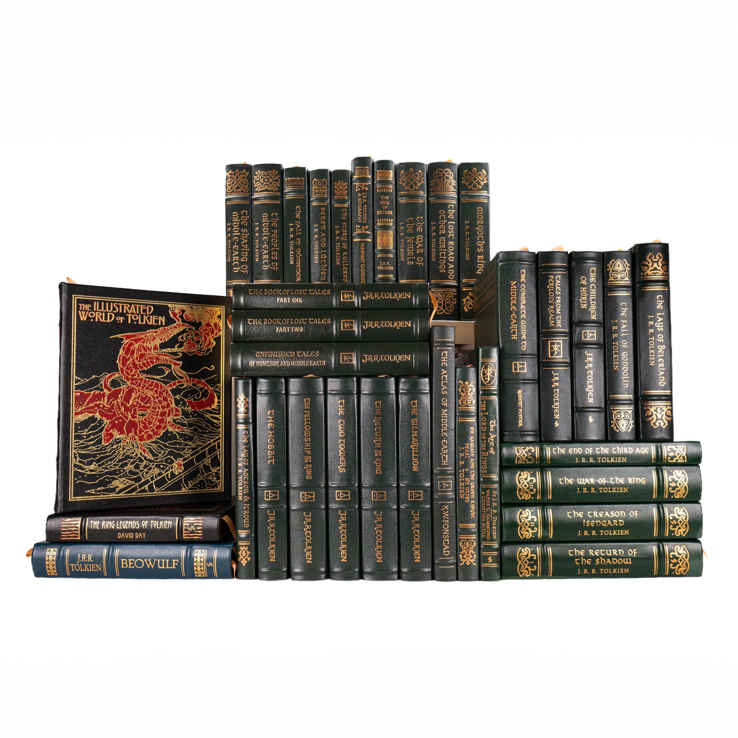 J. R. R. TOLKIEN. 37 Volumes in Full Leather by Easton Press - Many Out of Print. A Tolkien Lover's Delight.