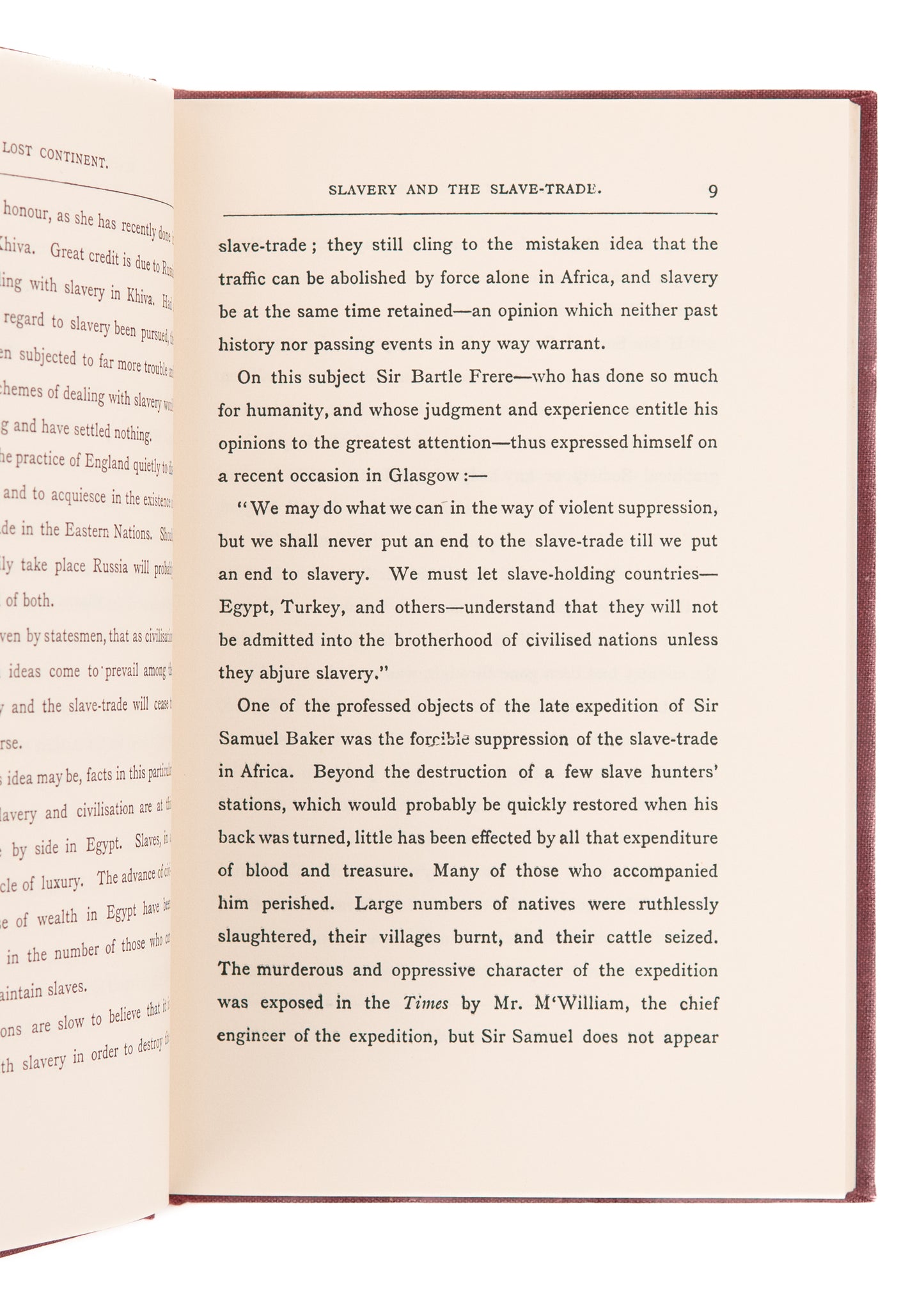 1968 JOSEPH COOPER. The African and Asian Slave Trade of the 19th Century. Fine Facsimile Edition.