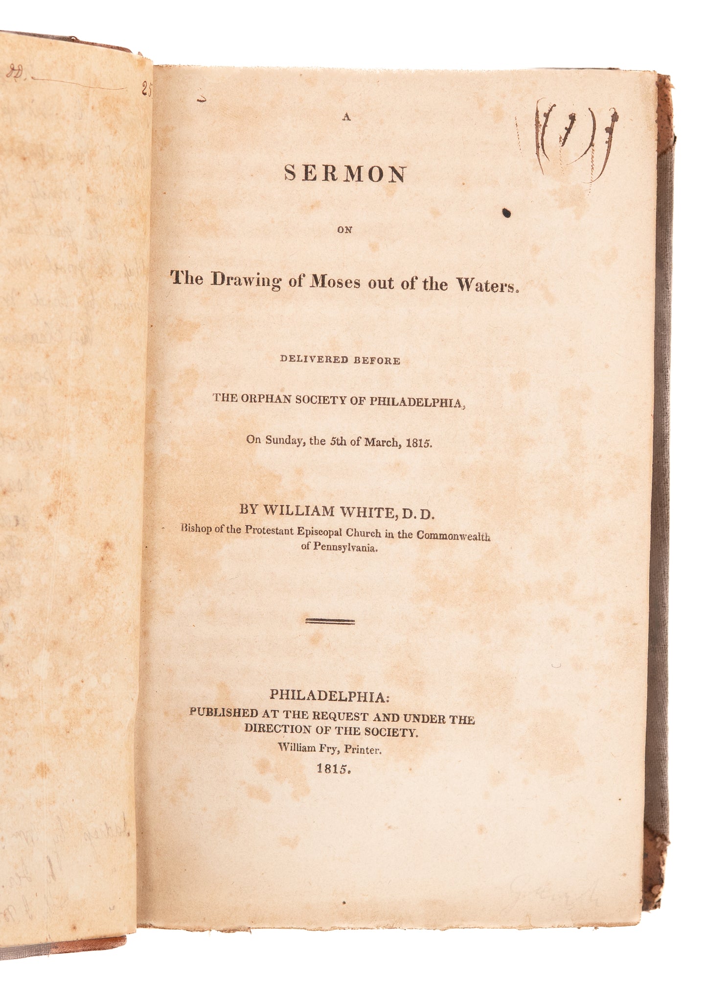 1815-1832 PRESBYTERIAN & INAUGURALS. Sammelband of University Sermons, Samuel Miller, etc.