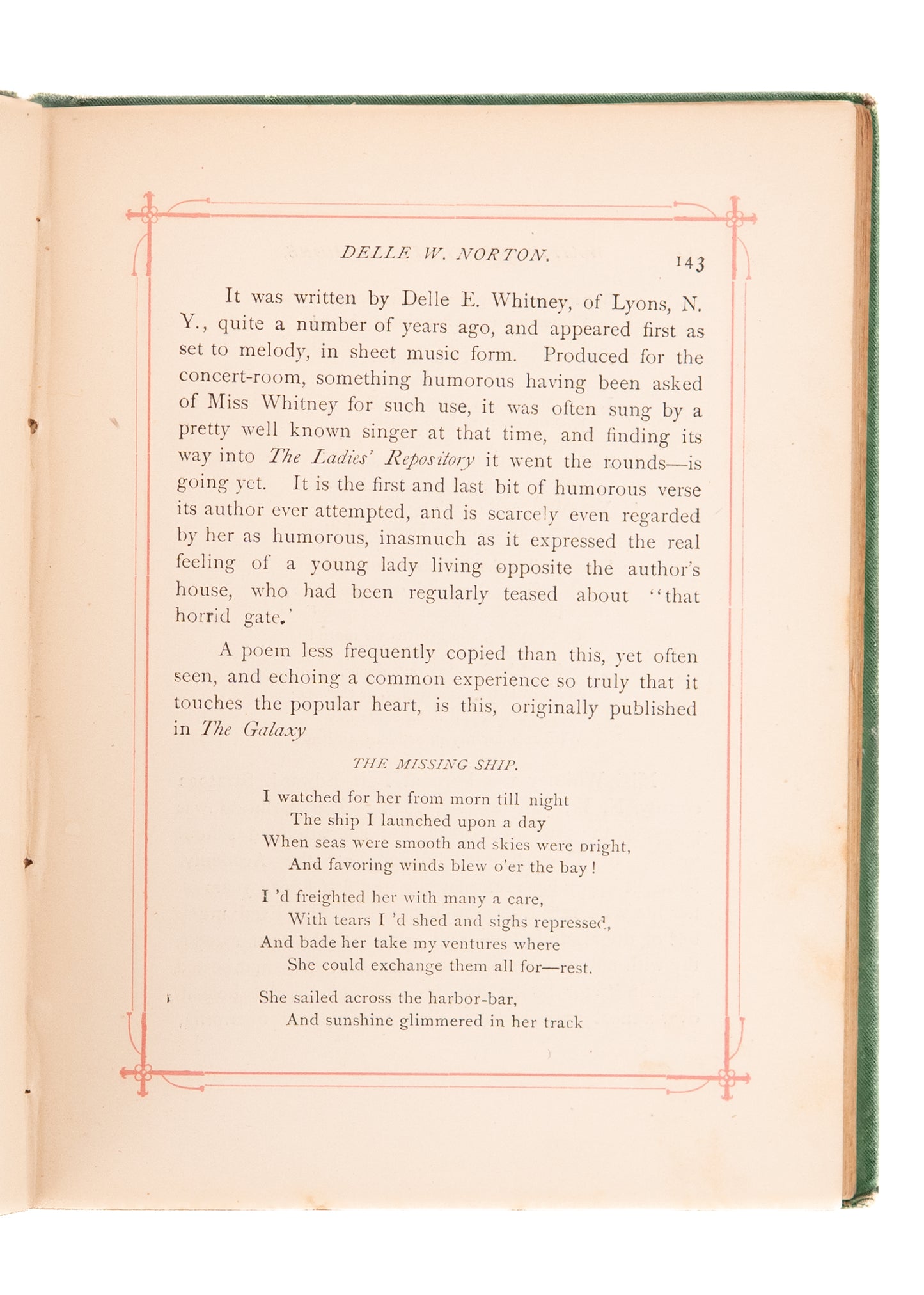 1876 ALPHONSO A. HOPKINS. Waifs and Their Authors. The Minor, Occasional Poets of America