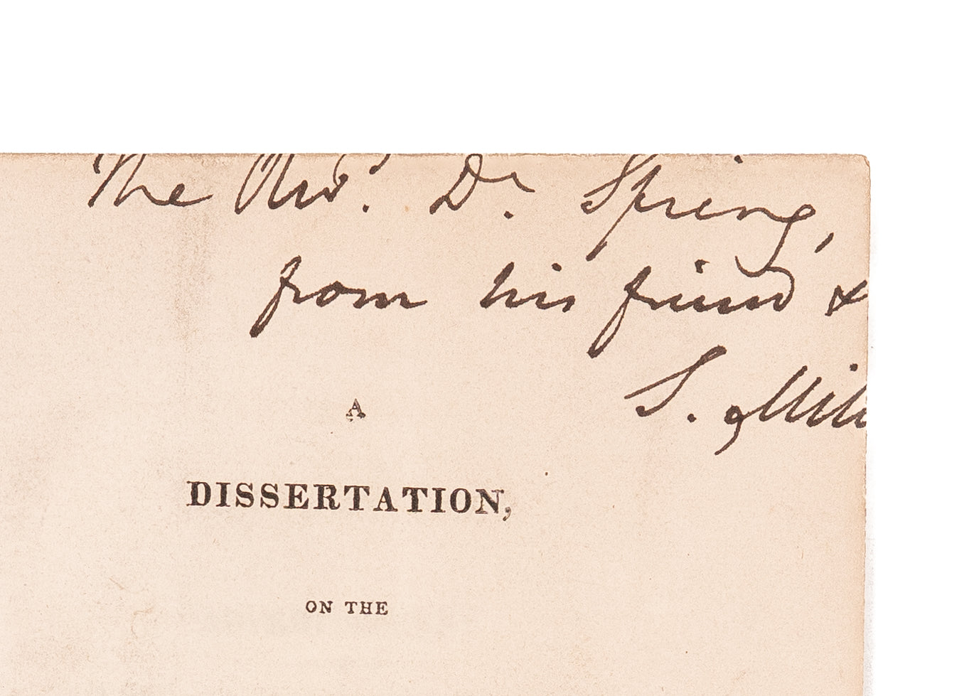 1822 CHARLES HODGE. The Importance of Biblical Textual Criticism &c.. Signed by Samuel Miller