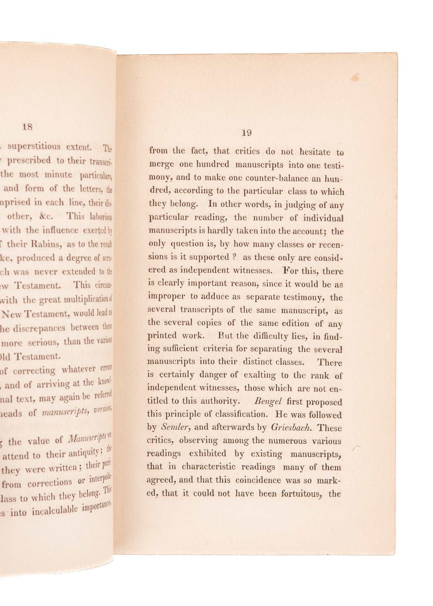 1822 CHARLES HODGE. The Importance of Biblical Textual Criticism &c.. Signed by Samuel Miller