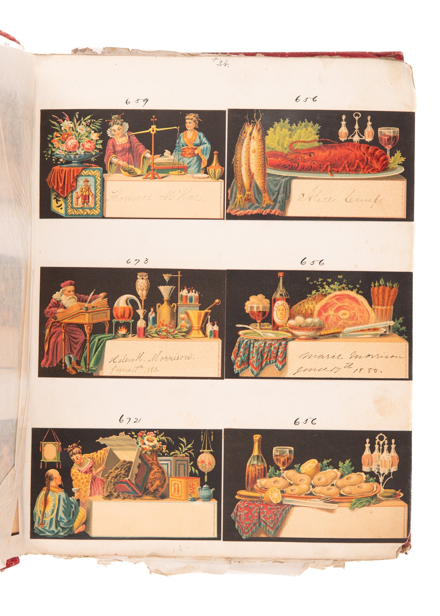 1876-1877 J. H. BUFFORD. Rare Lithography Sample Book Containing 399 Examples. Superb.