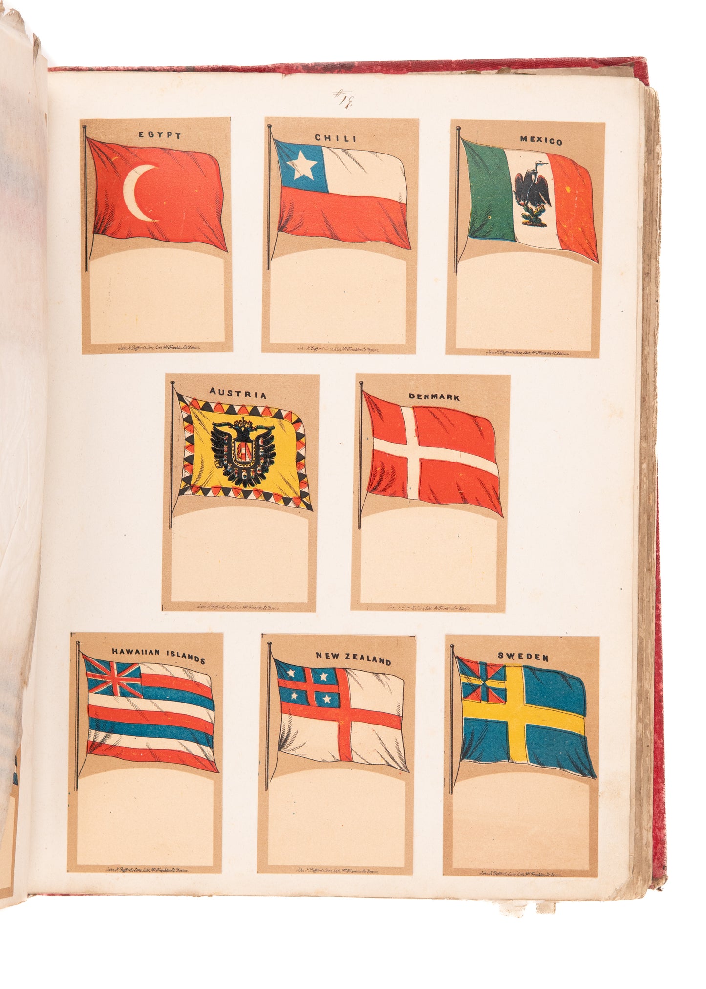 1876-1877 J. H. BUFFORD. Rare Lithography Sample Book Containing 399 Examples. Superb.