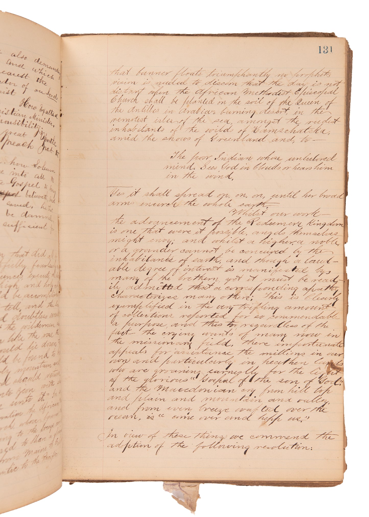 1868-1873 AFRICAN METHODIST EPISCOPAL CHURCH. 300pp Unpublished MSs of Minutes Following Civil War.