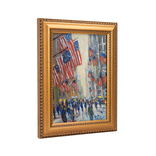1776-2026 FOURTH OF JULY. The 250th in New York City by Impressionist, Christopher Willett