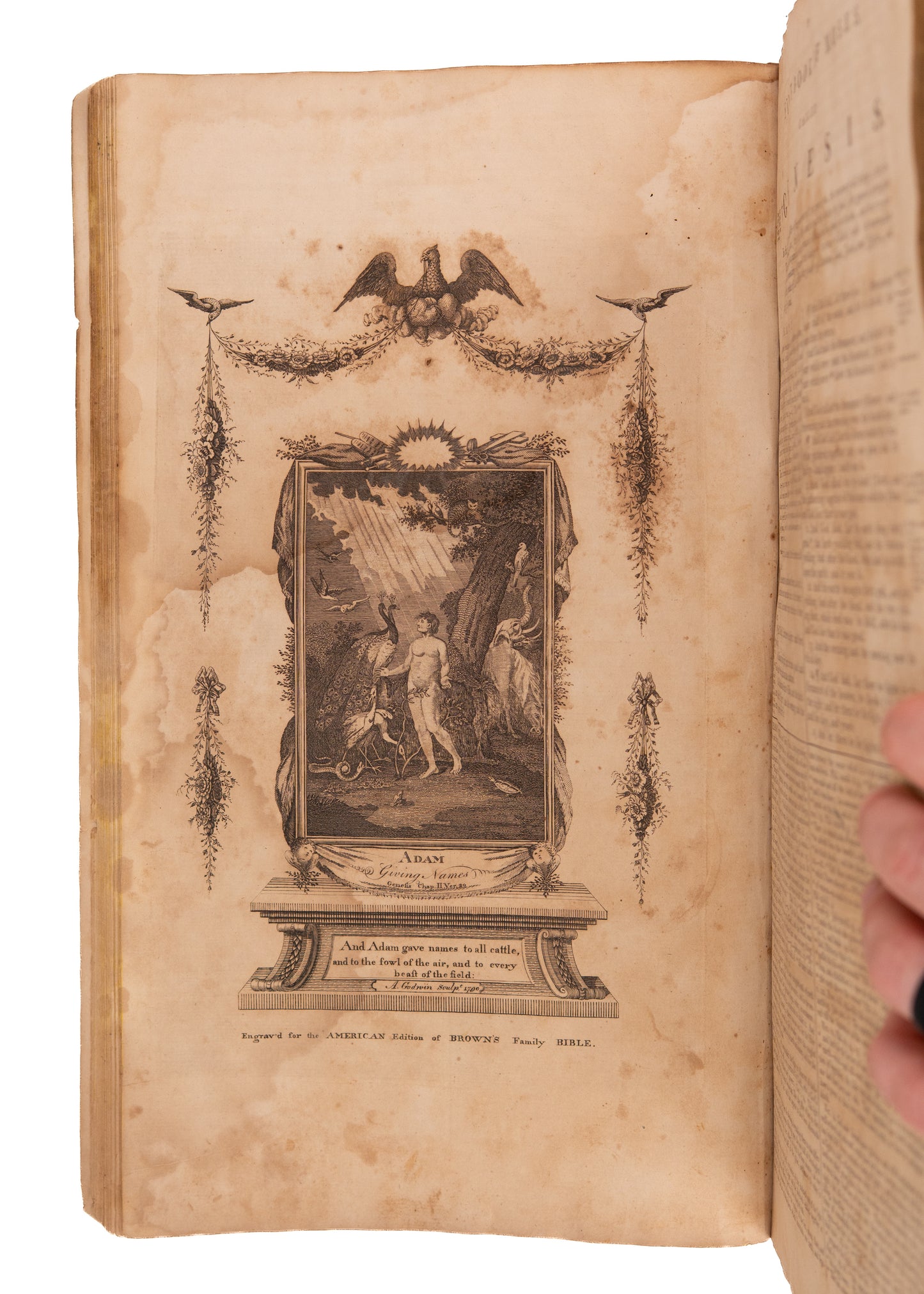 1792 THE GEORGE WASHINGTON BIBLE - Washington Commissioned First Bible Printed in New York.