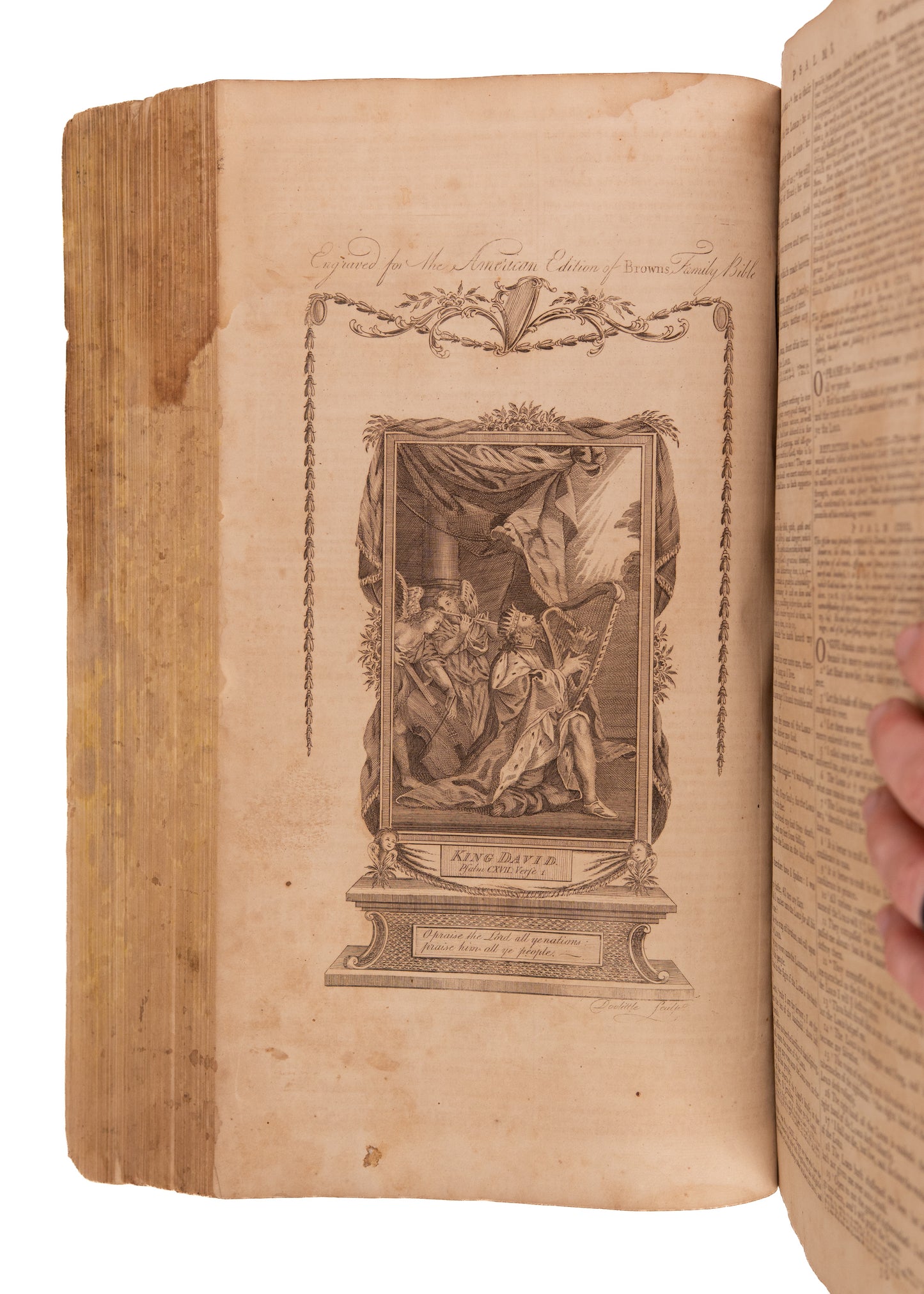 1792 THE GEORGE WASHINGTON BIBLE - Washington Commissioned First Bible Printed in New York.