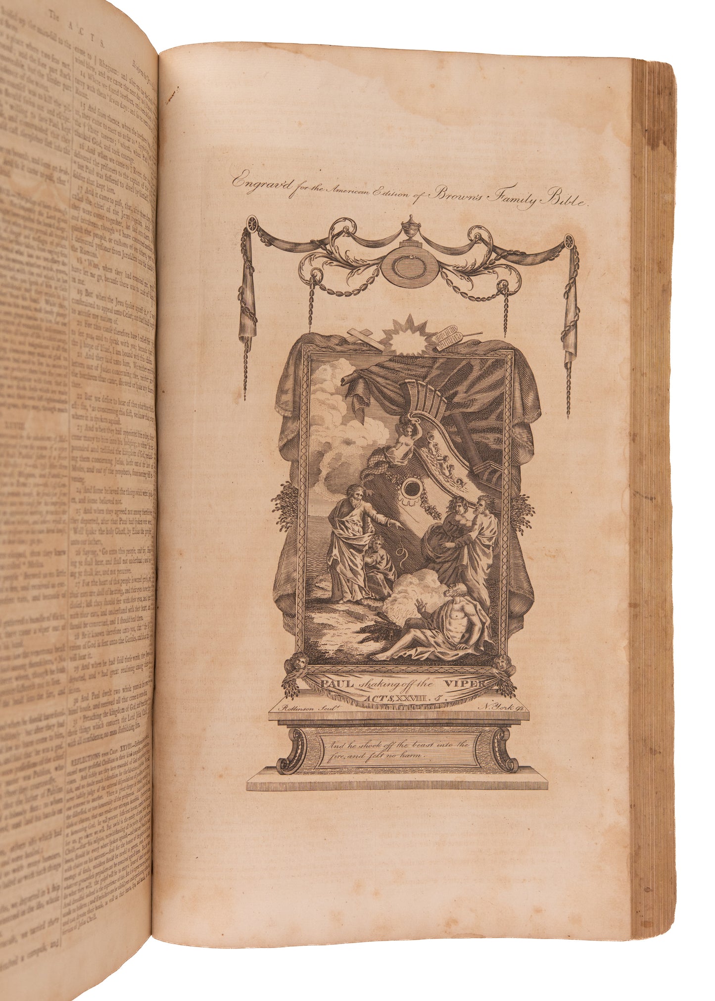 1792 THE GEORGE WASHINGTON BIBLE - Washington Commissioned First Bible Printed in New York.