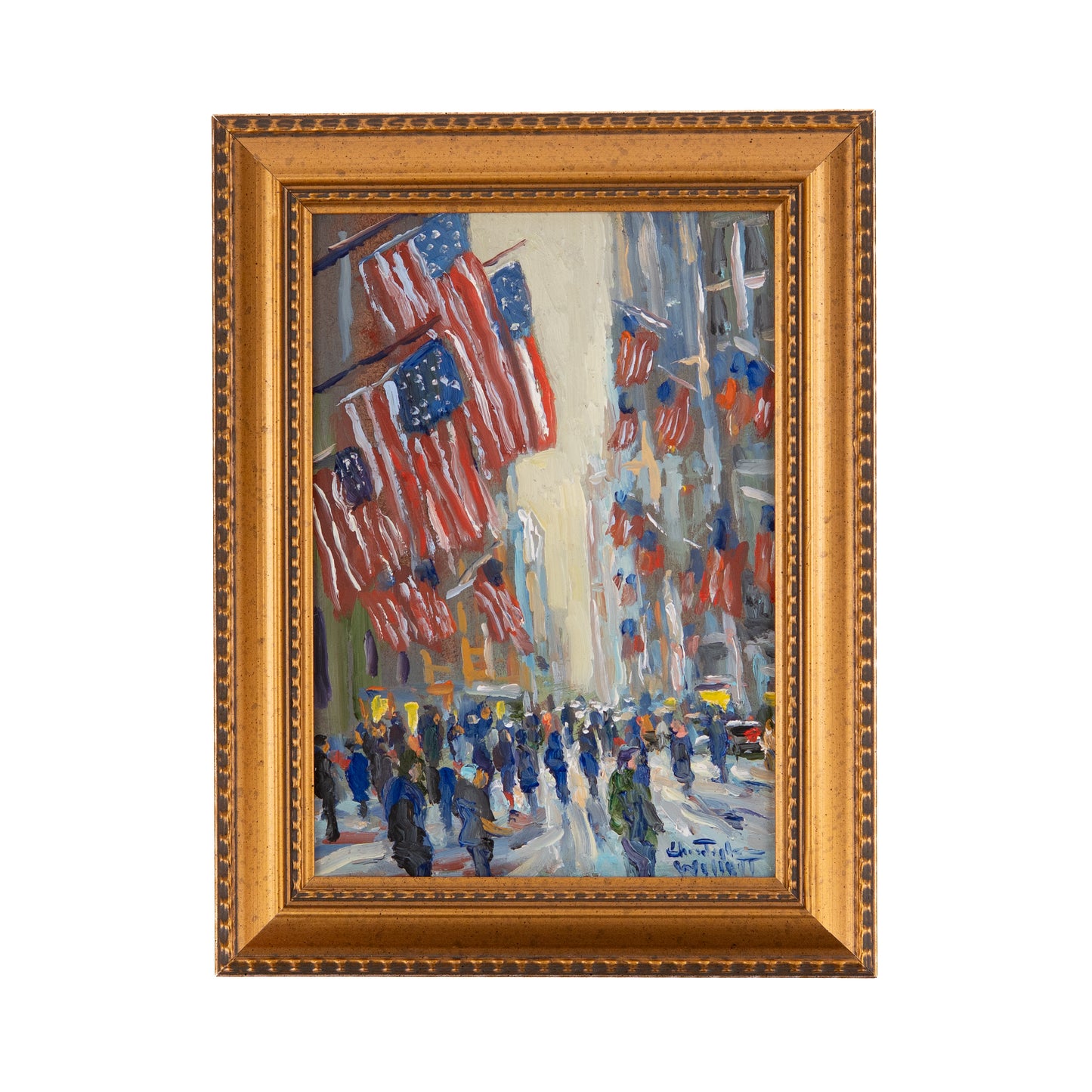 1776-2026 FOURTH OF JULY. The 250th in New York City by Impressionist, Christopher Willett