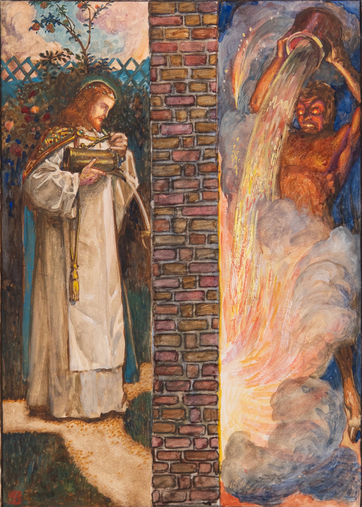 1904 JOHN BUNYAN. Pilgrim's Progress Illustrated in 30 Byam Shaw Pre-Raphaelite Watercolors.