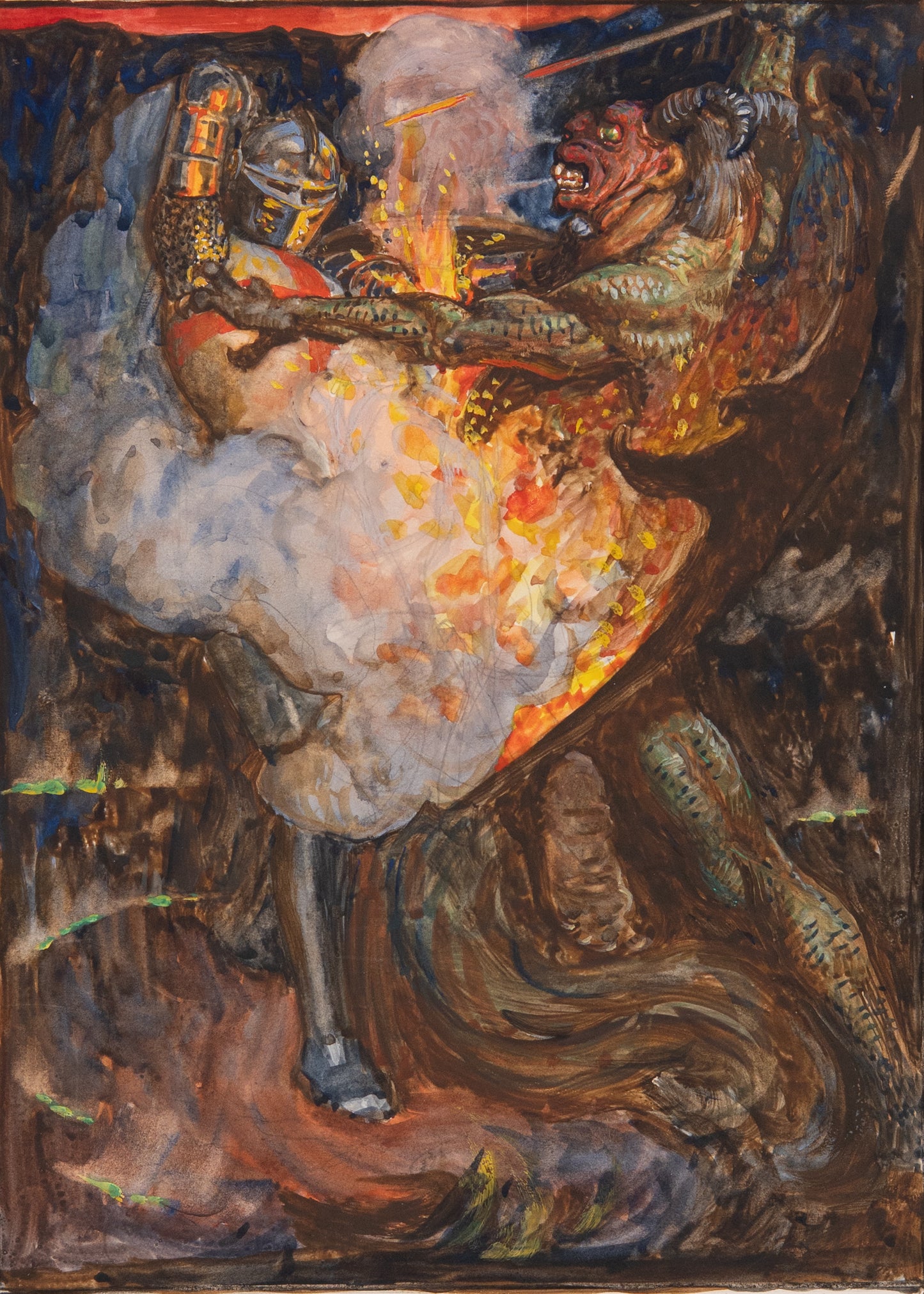 1904 JOHN BUNYAN. Pilgrim's Progress Illustrated in 30 Byam Shaw Pre-Raphaelite Watercolors.