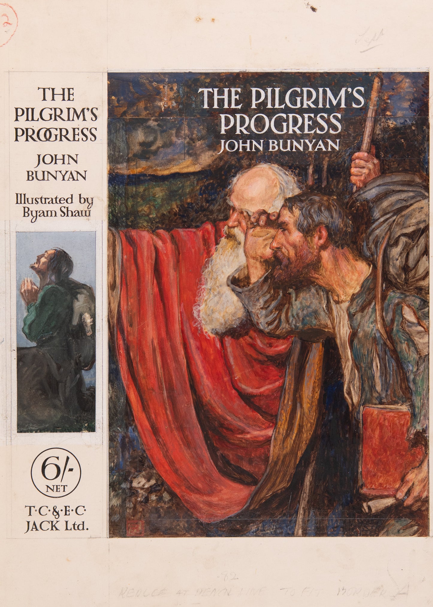 1904 JOHN BUNYAN. Pilgrim's Progress Illustrated in 30 Byam Shaw Pre-Raphaelite Watercolors.