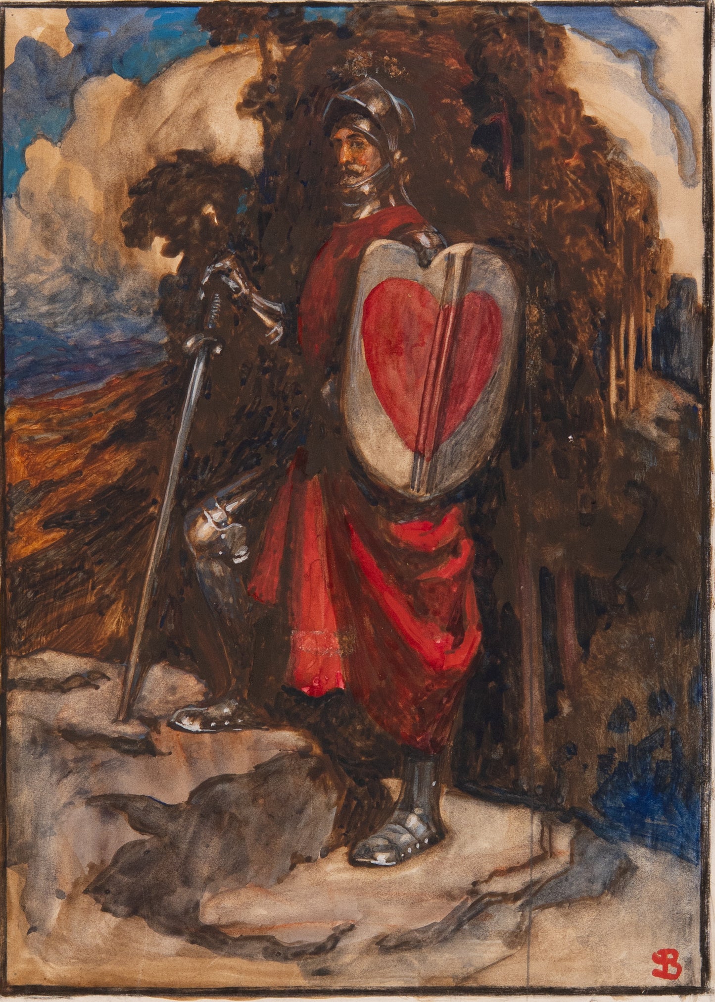 1904 JOHN BUNYAN. Pilgrim's Progress Illustrated in 30 Byam Shaw Pre-Raphaelite Watercolors.