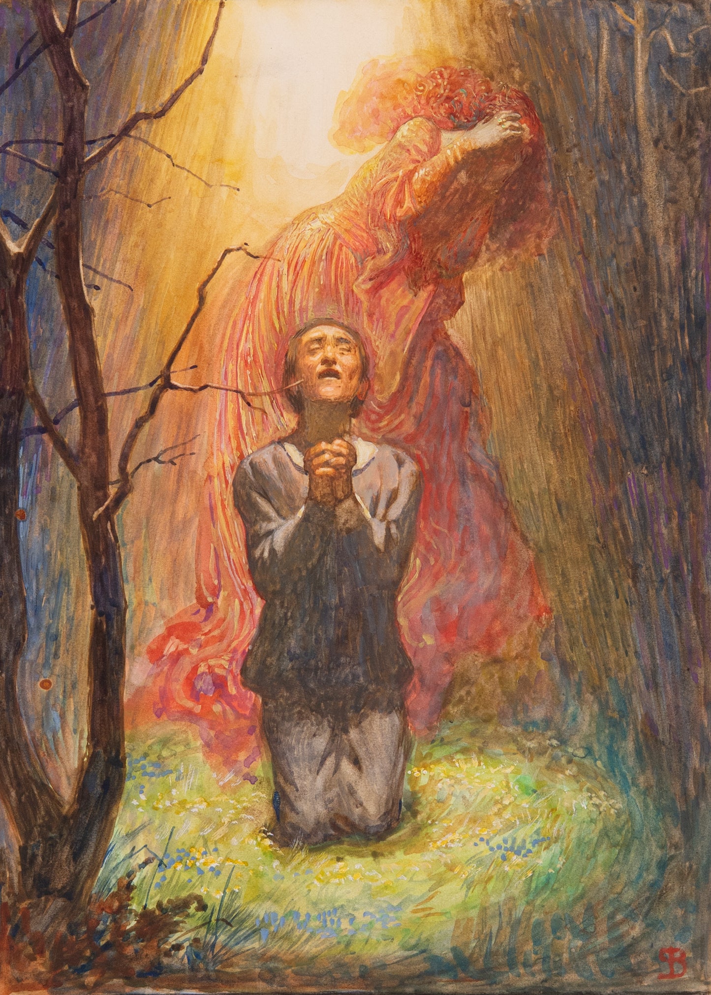1904 JOHN BUNYAN. Pilgrim's Progress Illustrated in 30 Byam Shaw Pre-Raphaelite Watercolors.