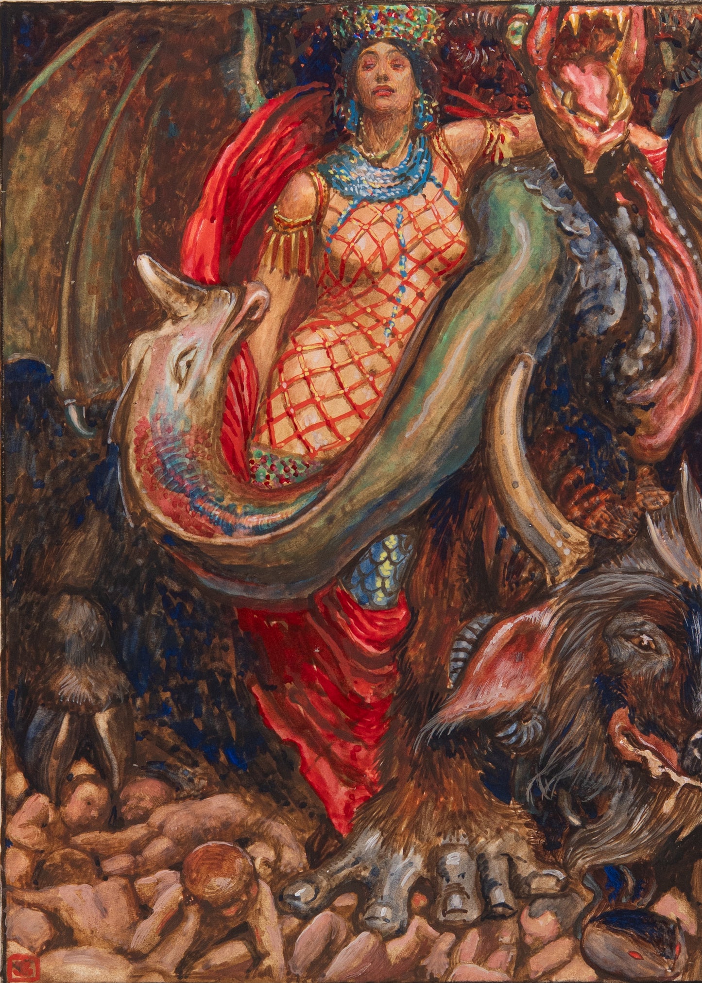 1904 JOHN BUNYAN. Pilgrim's Progress Illustrated in 30 Byam Shaw Pre-Raphaelite Watercolors.