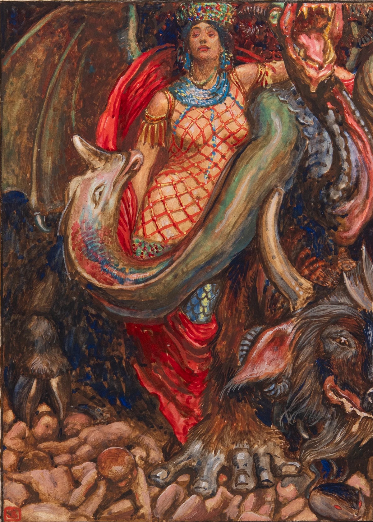 1904 JOHN BUNYAN. Original Illustrations for Pilgrim's Progress by Pre-Raphaelite Master, Byam Shaw.