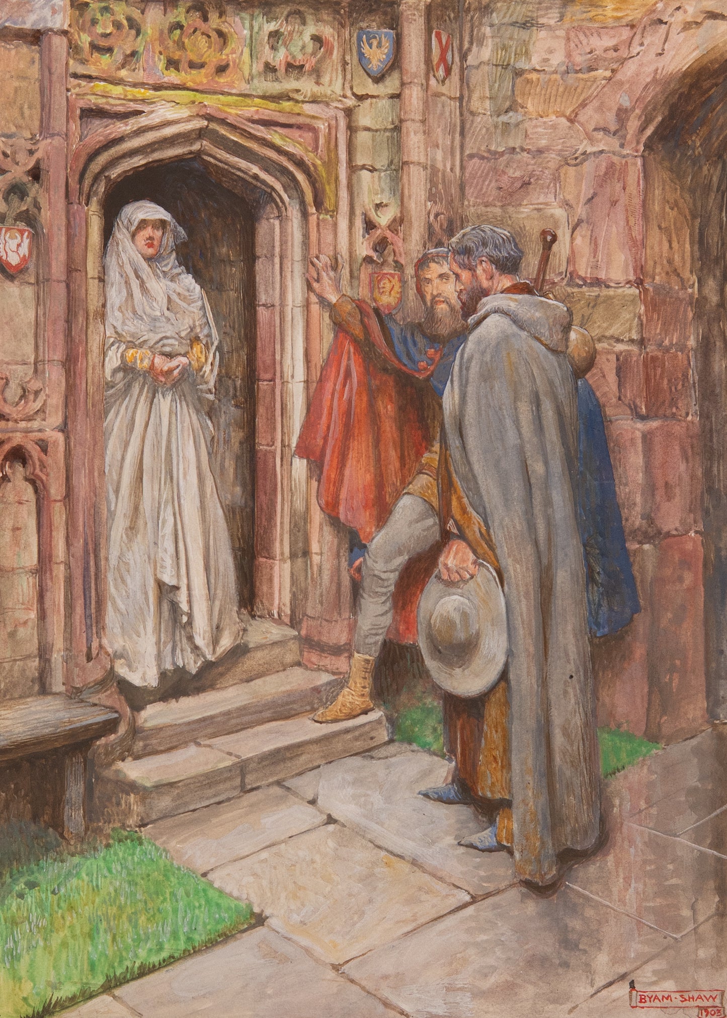 1904 JOHN BUNYAN. Pilgrim's Progress Illustrated in 30 Byam Shaw Pre-Raphaelite Watercolors.