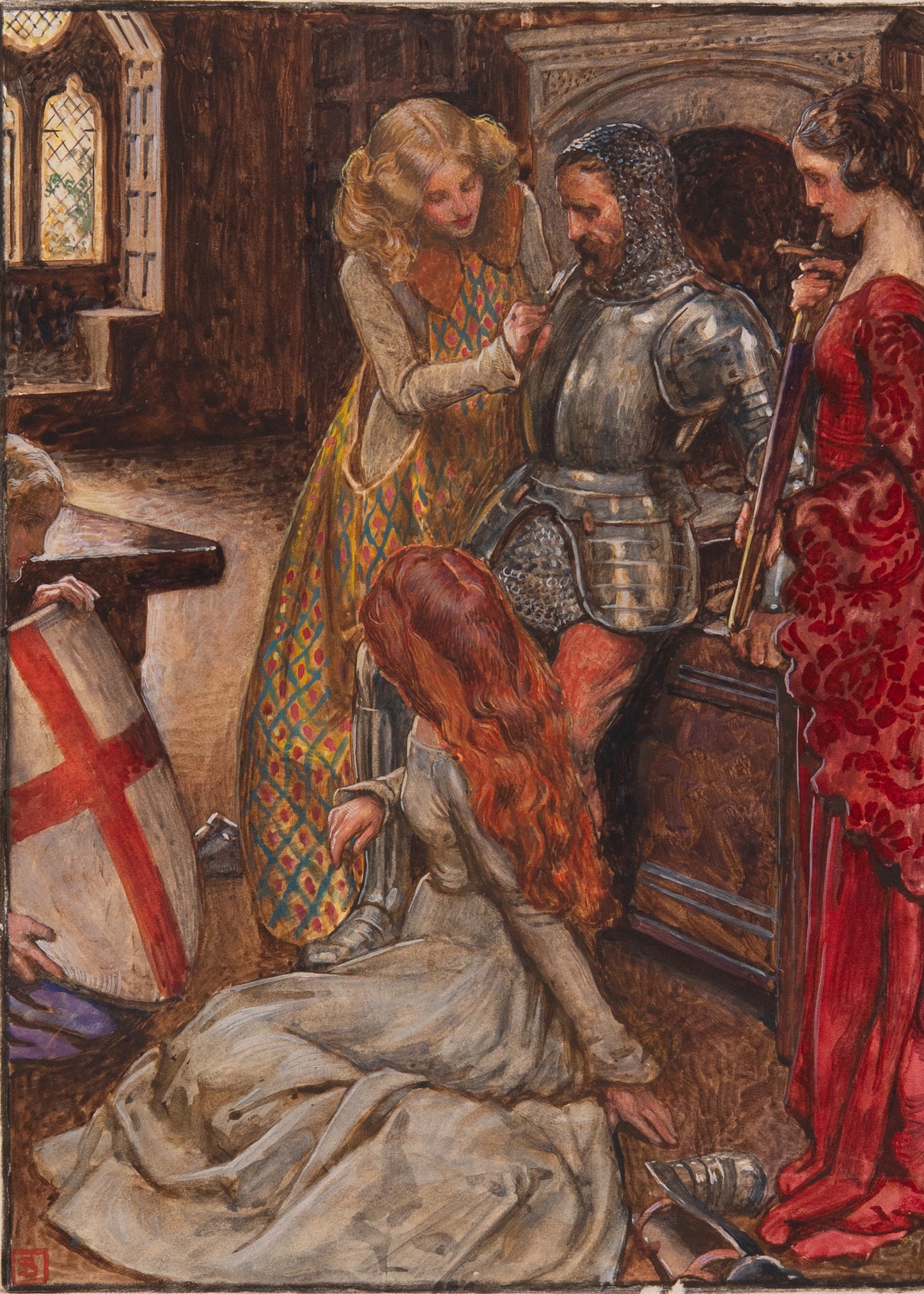 1904 JOHN BUNYAN. Pilgrim's Progress Illustrated in 30 Byam Shaw Pre-Raphaelite Watercolors.