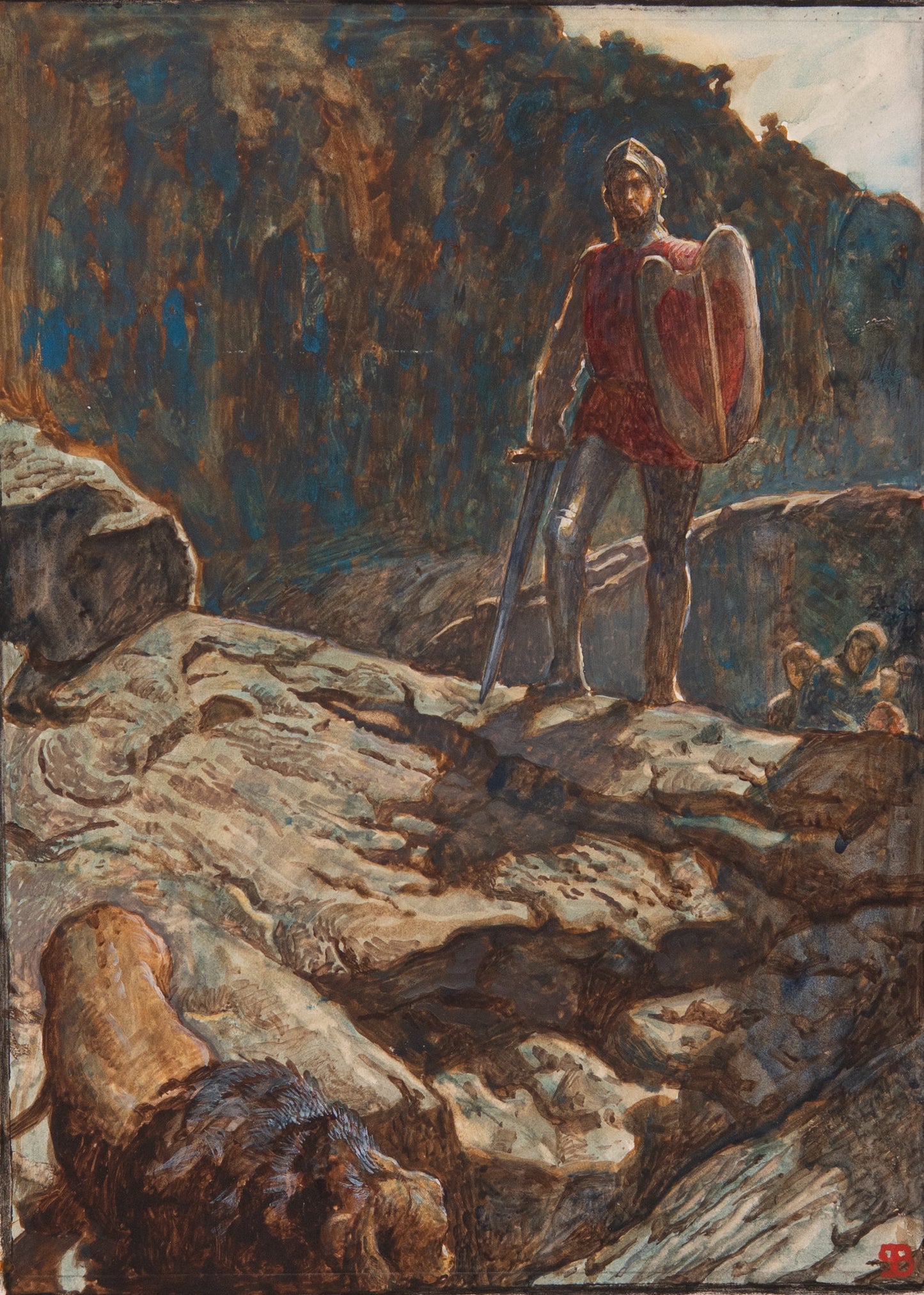 1904 JOHN BUNYAN. Pilgrim's Progress Illustrated in 30 Byam Shaw Pre-Raphaelite Watercolors.
